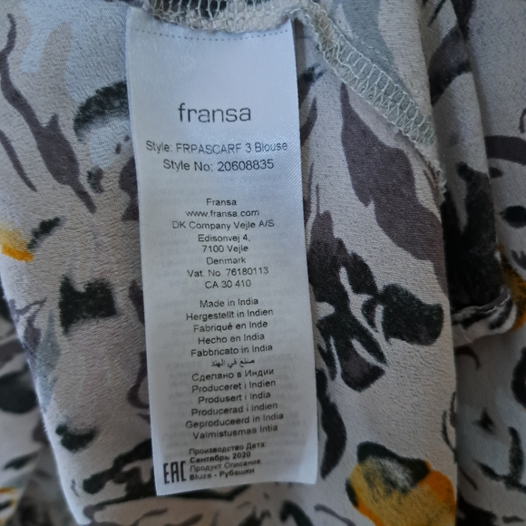 Fransa Langarm hedge mix blouse - Picture 4 of 11